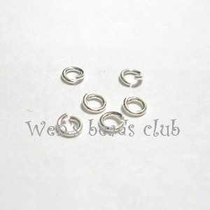 Sterling Silver-Jump Ring 0.59*3.08mm*100pcs