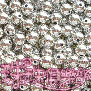JP Silver Plated beads : Round 5m #RSP5m*4g