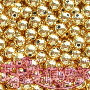 JP Gold Plated beads : Round 5m #RGP5m*4g