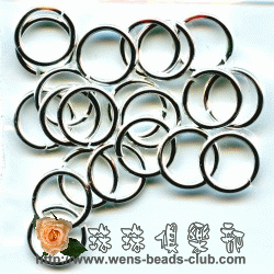 1*8mm Nickel Plated Open Jump Rings(3g)