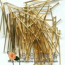 0.5*20mm Gold Plated Head Pins.(3g)