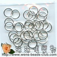 0.8*7mm Silver Plated Open Jump Rings(3g)