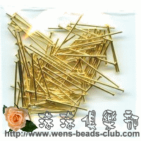 0.55*14mm Gold Plated Head Pins.(3g)