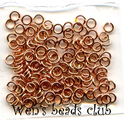0.6*3mm Copper Plated Open Jump Rings(3g)
