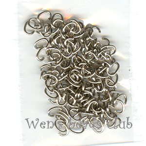 4*3.5mm Nickel Plated Oval Jump Rings(3g)