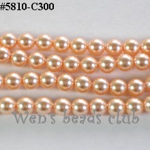 Swarovski #5810 Peach Pearl(10m*5PK)