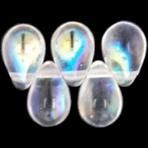 CZ-Tear Drops 9*6mm: Crystal AB(20PK)