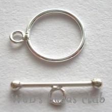 Sterling Silver-Clasp Toggle Set ∮12.3mm*1 Set