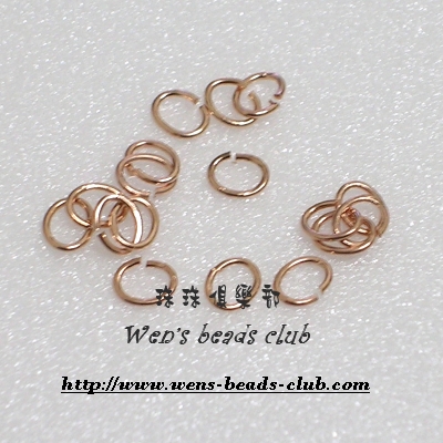 4*3.5mm Copper Plated Oval Jump Rings(3g)