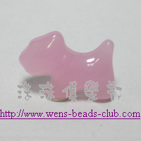 Doggy beads-Milky Pink(5PK)