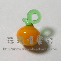 Lampwork fruit & vegetables : Orange(1PK)