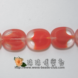 CZ-Oval Window Beads 12/14mm: Crystal/Siam Ruby(5PK)