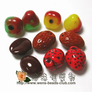CZ-Fruit Beads - 3D-MIX-01(10PK)