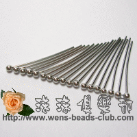 0.6*20mm Platinize Plated Head Pins with Ball.(20pcs)