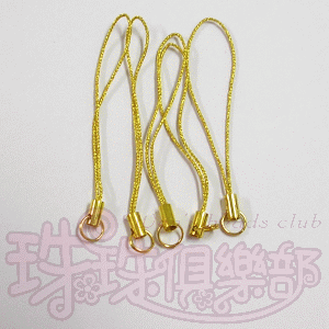Cell Phone Straps - Gold Plated 5cm(10PK)