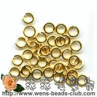 1*5mm Gold Plated Open Jump Rings(3g)