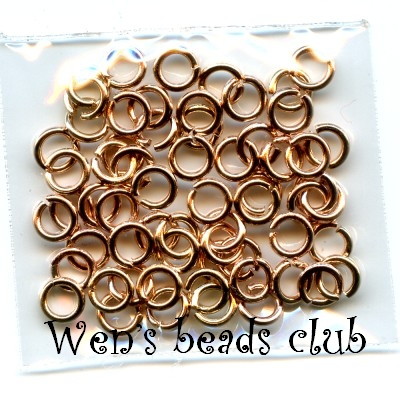 1*5mm Copper Plated Open Jump Rings(3g)