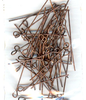 0.55*20mm Antique Copper Plated Eye Pins.(3g)