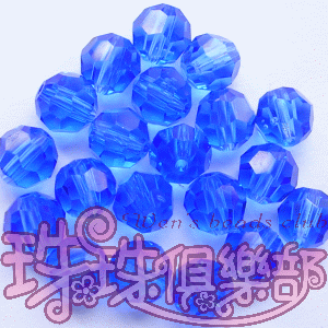 Czech Crystal : M.C. Beads 6mm - Round: Sapphire(20PK)