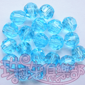 Czech Crystal : M.C. Beads 6mm - Round: Aquamarine(20PK)