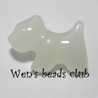 Doggy beads-Milky White(5PK)