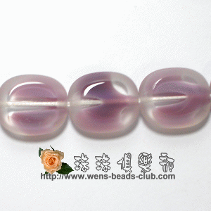 CZ-Oval Window Beads 12/14mm: Amethyst/Crystal(5PK)