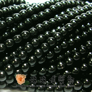 CZ-Round Beads 3mm: Jet(200pk)