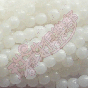 CZ-Round Beads 3mm: Milky White(200pk)