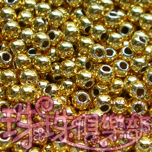 JP Gold Plated beads : Round 2m #RGP2m*3g