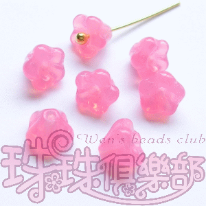 CZ-Baby Bell Flowers 4/6mm : Milky Pink(20PK)