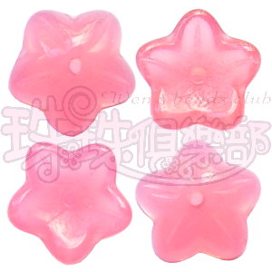 CZ-Star Flower Cup 10mm : Milky Pink(20PK)