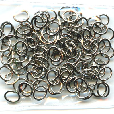 4*3.5mm Platinize Plated Oval Jump Rings(3g)