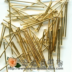 0.6*16mm Gold Plated Head Pins.(3g)
