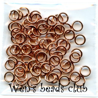 0.8*5mm Copper Plated Open Jump Rings(3g)