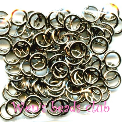 0.8*5mm Nickel Plated Open Jump Rings(3g)