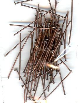 0.55*20mm Antique Copper Plated Head Pins.(3g)